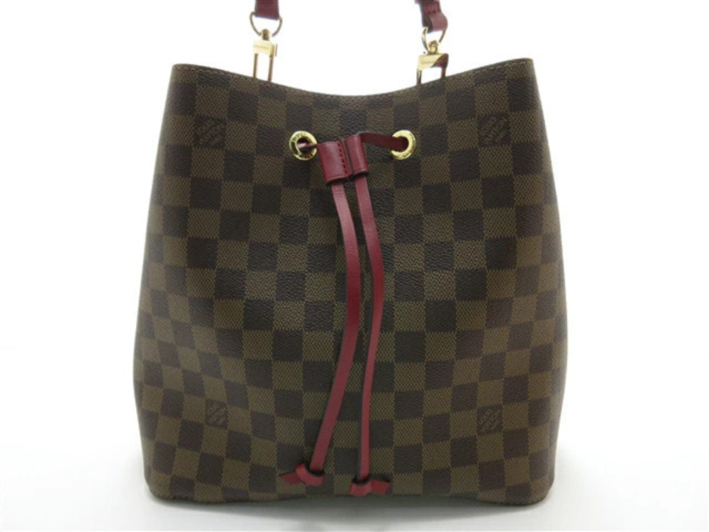 LOUIS VUITTON Shoulder Bag Neo Noe Damier Cherry Red Berry